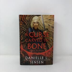 A Curse Carved in Bone Danielle L Jenson Foil Sprayed Edges Hardcover 1st Ed
